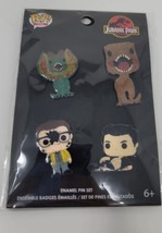 Funko Pop! 4 pack Enamel Pin Set Jurassic Park - NEW - £6.25 GBP