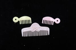 Vtg Doll Hair Comb Lot OF 3 Accessory Unique Find Ballerina Tyco Pretty - $10.00