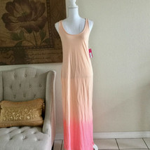 Xhilaration Maxi Dress Sleepwear Size M Racer Back Ombre Orange Pink NWT - $22.10