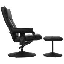 Electric Massage Recliner Chair with Ottoman and Remote Control - Color: Black - £171.06 GBP
