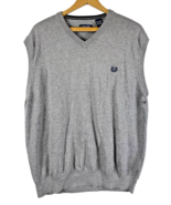 Chaps Ralph Lauren Sweater Vest Size XXL Mens Gray V Neck Preppy Academi... - $744.52 MXN