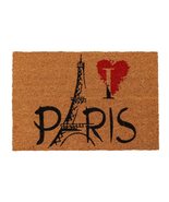 EVIDECO French Home Goods Sheltered Coconut Door Mat Printed Paris Eiffe... - £26.49 GBP