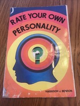 Rate Your Own Personality By Harrison J. Benson 1979 Ships N 24h - $103.74 MXN