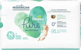 Diapers Newborn/Size 0 ( 10 lb), 31 Count - Pampers Pure Protection... - $22.76