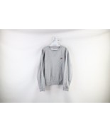 Vintage Fila Womens XL Distressed Box Logo Crewneck Sweatshirt Heather Gray - $652.14 MXN