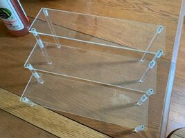 Acrylic Display Risers, 3 Tier Perfume Organizer Stand, Clear 12&quot; x 9&quot; x 6&quot; - $15.84