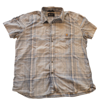 Carhartt Relaxed Fit Button Down Shirt Men&#39;s XL Plaid Short Sleeve Cotto... - $14.91