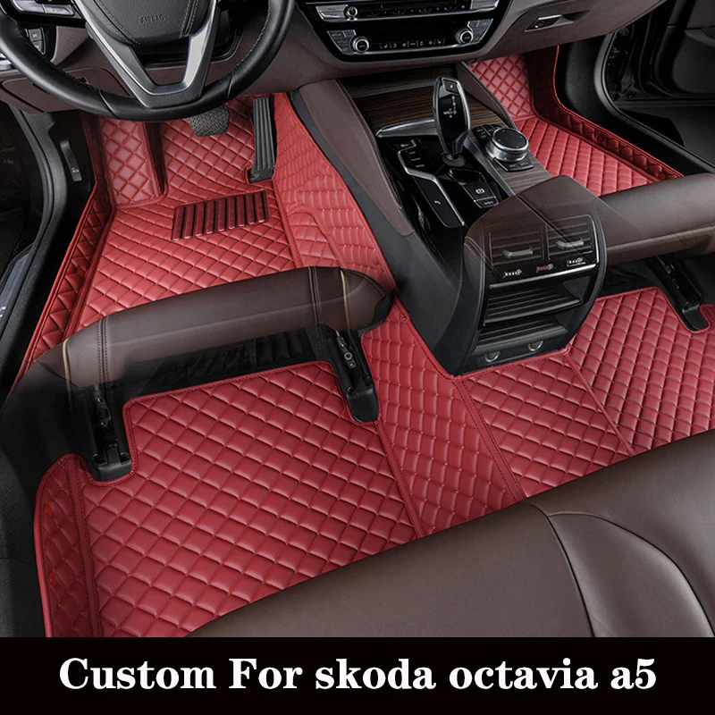 Custom Car Floor Mat For Skoda Octavia A5 2007 2008 2009 2010 2011 2012 ... - £25.78 GBP+