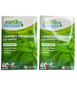 EARTH BREEZE LAUNDRY DETERGENT SHEETS 2 PK FRESH SCENT 120 LOADS - $19.62