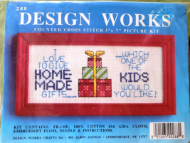 Design Works #288 Counted Cross Stitch Kit 3&quot; x 7&quot; Give Homemade Gifts W... - £7.65 GBP