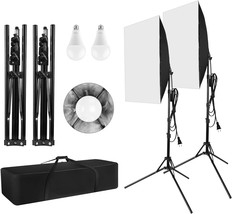 Andoer Photography Softbox Lighting Kit Professional Studio 2 28 X 20Inch - £89.88 GBP