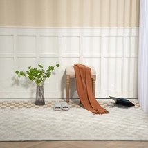 Small Padded Square Ottoman Bench - Rustic Upholstered Vanity Stool - $1,250.32 MXN