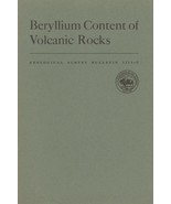 Beryllium Content of Volcanic Rocks by Daniel R. Shawe - $8.99
