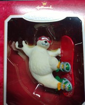 2001 Hallmark Keepsake Ornament Coca-Cola Polar Bear Snowboard Cool Sport - £6.13 GBP