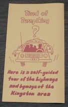 Tired of Turnpiking?, Kingston Area, Vintage Informational Tour Pamphlet - £2.31 GBP