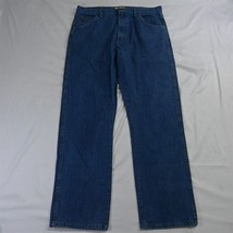Wrangler 20X 38 x 34 23 Relaxed Straight Medium Wash Denim Mens Jeans - £18.87 GBP