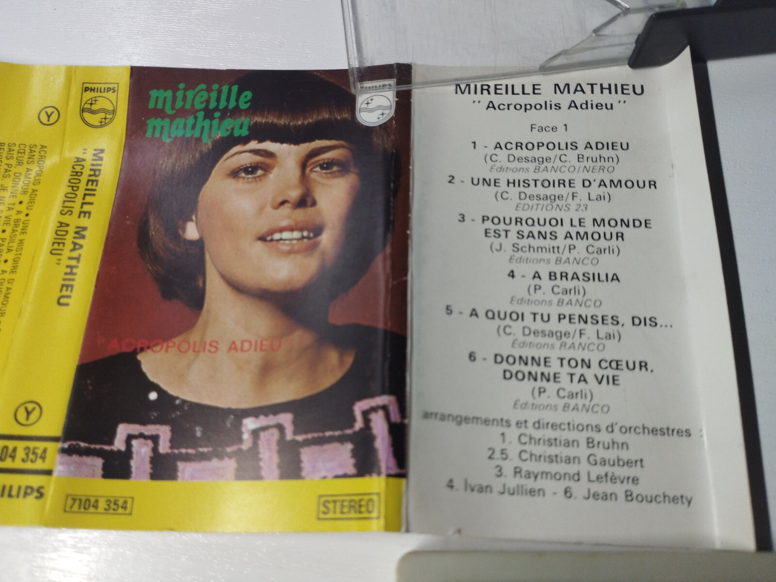 Mireille Mathieu Acropolis Adieu Philips France Press - Ruban Cassette Item image 2