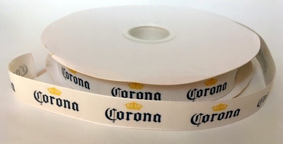 Corona Beer Inspired Grosgrain Ribbon