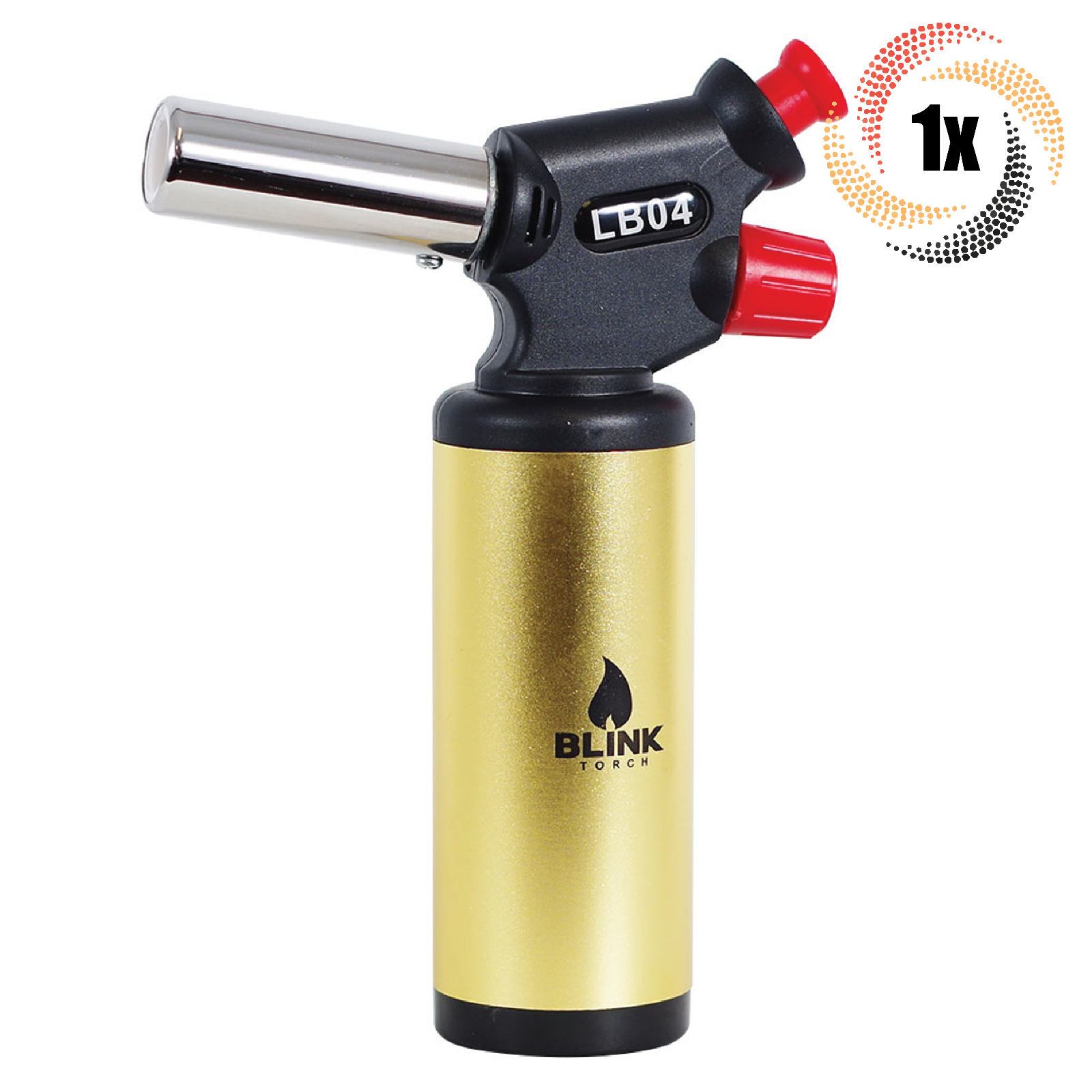 1x Torch Blink LB04 Yellow Refillable Butane Torch | Adjustable Flame - $27.90