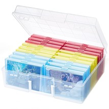 Photo Storage Box 4X6 Photo Case, 18 Inner Photo Keeper, Multicolor Phot... - £35.60 GBP