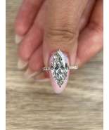 Lab Grown Diamond Marquise Cut 5 Cts H VS2 IGI CERTIFIED Diamond Engagem... - $2,450.66
