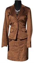 Cache Brown Thin Cord Lined Suit Jacket Top New Size 0/2/4/6/8/10/12 $17... - £56.91 GBP