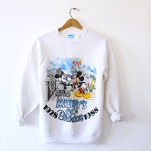 Vintage Walt Disney Mickey Mouse Anniversary 1988 Sweatshirt Medium - £97.16 GBP