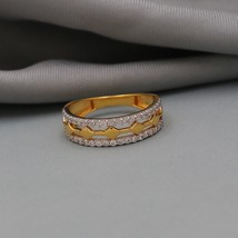 Zircon Solid 22k Gold Ring Handmade Jewelry for Gift, SBJ1339 - £477.48 GBP