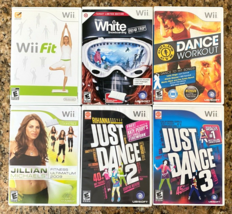 Lot-6 Wii Games-Just Dance, Wii Fit, Jillian Michaels, Shaun White -Nintendo Wii - £25.67 GBP