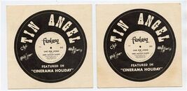 The Tin Angel Ad Cards Fantasy Label Line for Lyons Featured Cinerama Ho... - $17.82
