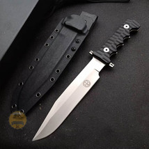 DC53 Steel Fixed Blade Survival Hunting Rescue High Hardness Knife With Sheath - £101.07 GBP