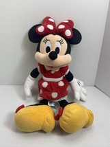 Disney Minnie Mouse Plush 22 Inch With Red Polkadot Dress - £7.61 GBP