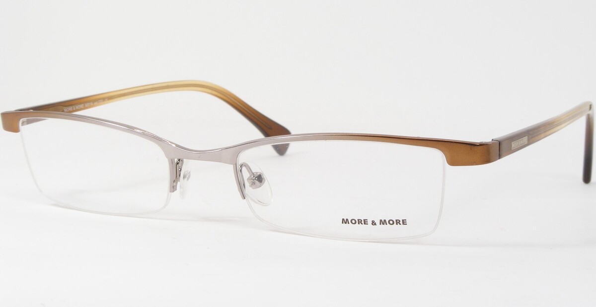 MORE &amp; MORE 50014-720 Silver /Bronze UNIQUE RARE EYEGLASSES GLASSES 50-1... - $59.76