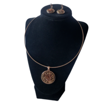Joan Rivers Rose Gold Faux Druzy Omega Necklace and Earrings Set - £12.63 GBP