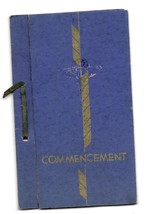 Vintage 1932 Saint Vincent College Prep School Graduation Commencement Program - $59.39