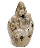 Holy Family Nativity Scene Pierced Ceramic Tealight or Votive Candle Hol... - £14.63 GBP