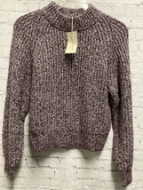 Universal Thread Womens Mock Stretch Turtleneck Pullover Sweater Purple S New - £10.19 GBP