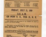 Peaches Auction Notice New York Fruit Auction Corporation 1939 Pennsylva... - $27.72