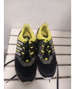 Adidas Shoes Boys Size 5.5 Neon Green, Black And Gray Express Shipping - £21.58 GBP