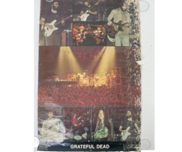 Grateful Dead GDP 1977 Live Concert Photo Collage Thrashed Vtg Poster J Sjobring - £36.24 GBP