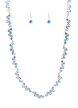 Paparazzi Glowing Admiration Blue Necklace - New - £3.53 GBP