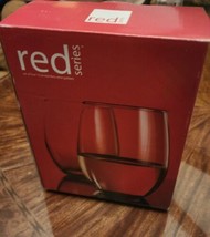Home Essentials Red Series 15 ounce Stemless Wine Glass set of 4 - $22.28