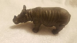 Vintage 1994 Rhinoceros Zoo Animal Figurine. - £6.25 GBP