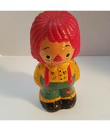 Vintage Raggedy Andy Ceramic Standing Bank Some Paint Is Fading In Spots 8&quot; - £15.91 GBP