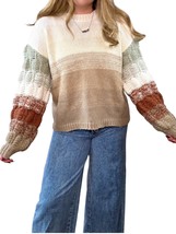 Adora puff sleeve sweater in Ombre - size S - £33.59 GBP