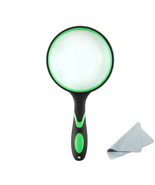 Shatterproof Magnifying Glass Handheld Reading 100MM Large With Non-Slip... - £15.98 GBP