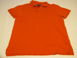 Polo Jeans Co Ralph Lauren Men&#39;s short sleeve polo shirt L dk orange cot... - £20.24 GBP