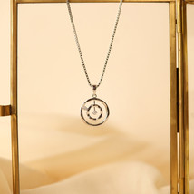 14K Gold  Gravitas Diamond Necklace, Journey Necklace, Travel Necklace, Graduati - £518.38 GBP+