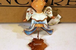 Christmas Ornaments - WHOLESALE- Russ Berrie #6837- 3 ANGELS- "DANIEL"- New - $5.65