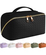 Large Capacity Travel Cosmetic Bag Makeup Bag PU Leather Waterproof Cosm... - £36.70 GBP